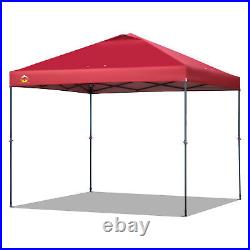 Crown Shades 10x10 Ft Instant Pop Up Shade Canopy & Carry Bag, Red (Used)