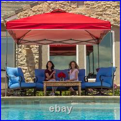 Crown Shades 10x10 Ft Instant Pop Up Shade Canopy & Carry Bag, Red (Used)