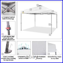 Crown Shades 10x10 Ft Instant Pop Up Shade Canopy withCarry Bag, White (Open Box)