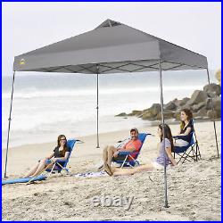 Crown Shades 11' x 11' Base 9' x 9' Top Instant Pop Up Canopy withCarry Bag, Gray