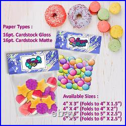 Custom Bag Toppers, Birthday Event Party Favors Treat Bag Toppers Wholesale