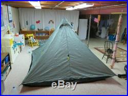 Custom Bear Paw Wilderness Designs Luna 4 with attached floor and bug netting