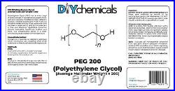 DIYChemicals Polyethylene Glycol PEG 200 for Industrial Manufacturing, Fog