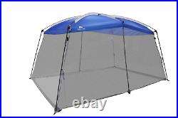 Durable Steel 2-Door Screen House with One Large Room Blue