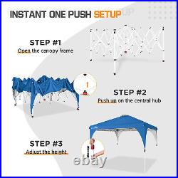 EAGLE PEAK 10' x 10' Outdoor Pop Up Canopy Tent with Leg Skirt and Carry Bag