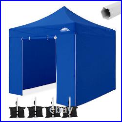 EAGLE PEAK 10x10 Heavy Duty Pop up Commercial Canopy Tent with 4 Removable Sidew