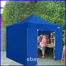 EAGLE PEAK 10x10 Heavy Duty Pop up Commercial Canopy Tent with 4 Removable Sidew