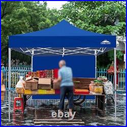 EAGLE PEAK 10x10 Heavy Duty Pop up Commercial Canopy Tent with One Sidewall