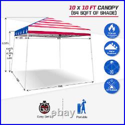 EAGLE PEAK 10x10 Slant Leg Pop-up Canopy Tent