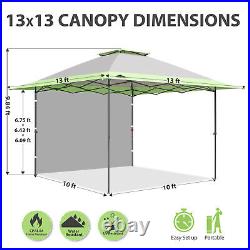 EAGLE PEAK 13x13 Pop up Canopy Tent withOne Wall