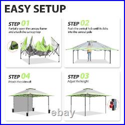 EAGLE PEAK 13x13 Pop up Canopy Tent withOne Wall