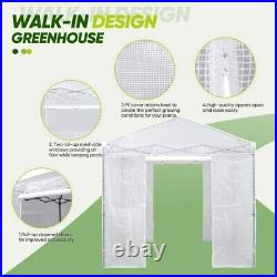 EAGLE PEAK 8' x 8' Portable Walk-in Greenhouse and Canopy Tent, Instant Pop-up