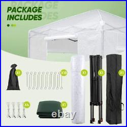 EAGLE PEAK 8' x 8' Portable Walk-in Greenhouse and Canopy Tent, Instant Pop-up