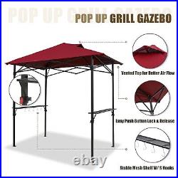 EAGLE PEAK 8x5 Pop up Grill Gazebo BBQ Canopy with Air Vent