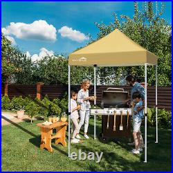 EAGLE PEAK Straight Leg Outdoor Portable Canopy Tent with One Removable Sunwall