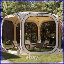 EAST OAK 12x12 FT Pop-Up Screen House Tent with Carry Bag