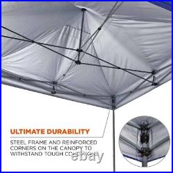 ERGODYNE 6000 Single Heavy-Duty Pop-Up Tent, 10 ft, Bl