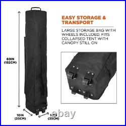 ERGODYNE 6000 Single Heavy-Duty Pop-Up Tent, 10 ft, Bl