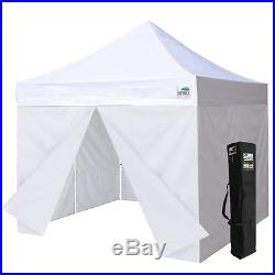 EZ POP Up CANOPY 10x10 Commercial Display Tent WithEnclosure Side Walls+Carry Bag
