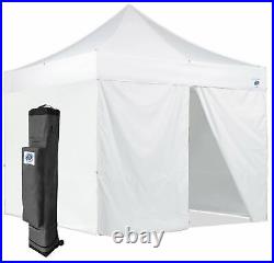 EZ-UP 10 x 10 Pop Up Tent Shelter Canopy Kit Steel Frame Walls Carry Bag Stakes