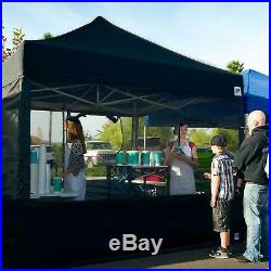 E-Z UP Food Booth Wall Set with Truss Clips, 10' x 10' Black $30 off til 4-21
