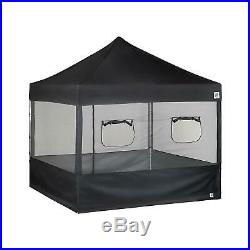 E-Z UP Food Booth Wall Set with Truss Clips, 10' x 10' Black $30 off til 4-21