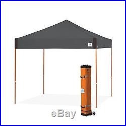 E-Z UP Pyramid Instant Shelter Canopy, 10 by 10ft, Steel Grey-PR3SO10SG NEW