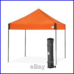 E-Z UP Vantage Instant Shelter Canopy, 10 by 10ft, Steel Orange-VG3SG10SO NEW