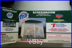 E-Z Up SCREEN ROOM for a 10'x10' Dome II or Sierra Instant Shelter NEW IN BOX