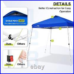 Eagle Peak 11x11 Slant Leg Pop Up Canopy Tent Single Person Setup