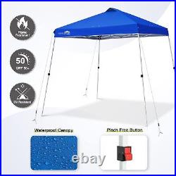 Eagle Peak 11x11 Slant Leg Pop Up Canopy Tent Single Person Setup