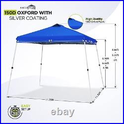 Eagle Peak 11x11 Slant Leg Pop Up Canopy Tent Single Person Setup