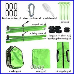 Easierhike Family Beach Sunshade Tent UPF50+ UV Protection Portable Windproof