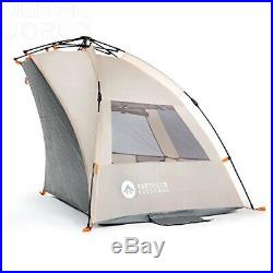 Easthills Outdoors Instant Shader Extended Easy Up Beach Tent Sun Beige