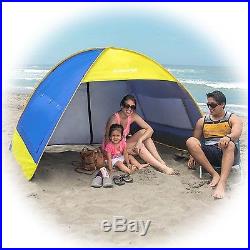 EasyGO Sun Shade Instant Pop Up Family Beach Umbrella Tent & Shelter Shack