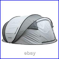Echosmile White And Grey Pop Up Tent For 5-8 People