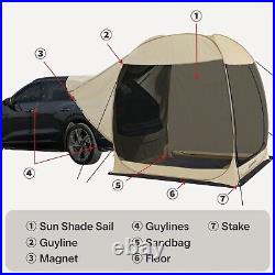 EighteenTek 2-IN-1 Pop Up Screen House Car Tent Outdoor Camping Mesh Canopy