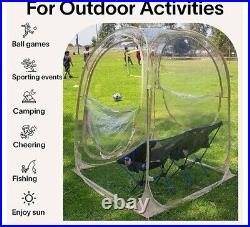 EighteenTek Pop Up Sport Tent Weather Proof Pod Outdoor Bubble Clear Shelter