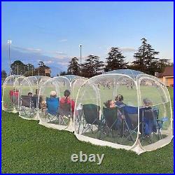 EighteenTek Pop Up Tent Sports Pod Tent Outdoor Weather Tent Clear Bubble Tent