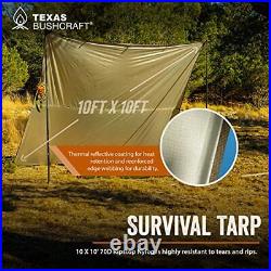 Emergency Camping Tarp, Waterproof 10x10 Emergency Shelter for Backpacking