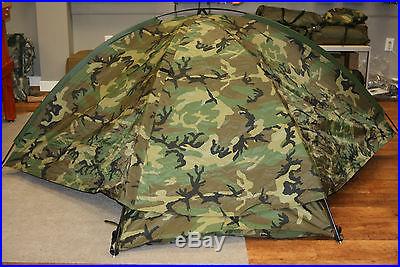 Eureka TCOP 1 man tent Woodland Camo NSN 8340-01-535-0134 Military Issue