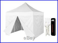 Eurmax 10x10 Ez Pop Up Canopy Display Canopy Tent with 4 Walls & Dust Cover