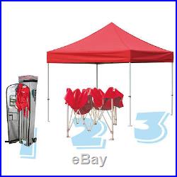 Eurmax Canopy 10x20 Commercial Ez Pop Up Shade Tent Gazebo with Wheeled Bag