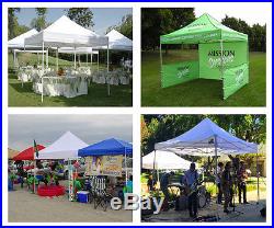 Eurmax Professional Easy Pop Up 10x10 Canopy Hi-Vision Tent Striking Shelter