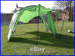 Ex Display Highlander Awning Tent For Linden Family Tent Tunnel Green