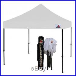 Ez Pop Up Canopy 10x10 White Commercial Instant Canopy Pop Up Tent With Roller Bag