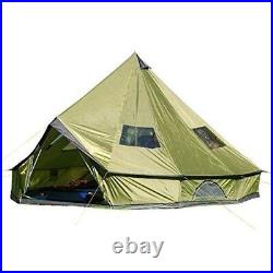 Family Tent Hunting Camp 4-Season Sleeps 10 Persons Waterproof Huge Teepee 16.4