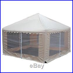 Garden Party Replacement Cover 13'x13'-WithBug Screen Side Walls-40 Plastic Rings