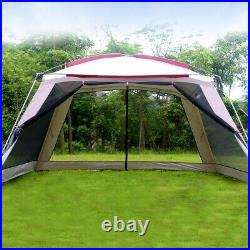 Gazebo 365365210cm UltraLarge 5-8 Person Camping Tent Carpas Beach Sun Shelter