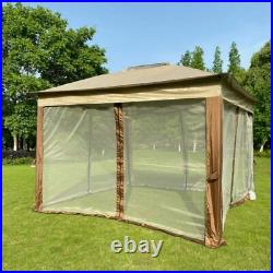 Gazebo Awning Pop-up Outdoor Canopy Tent 11x11ft For Patio Garden Party Wedding